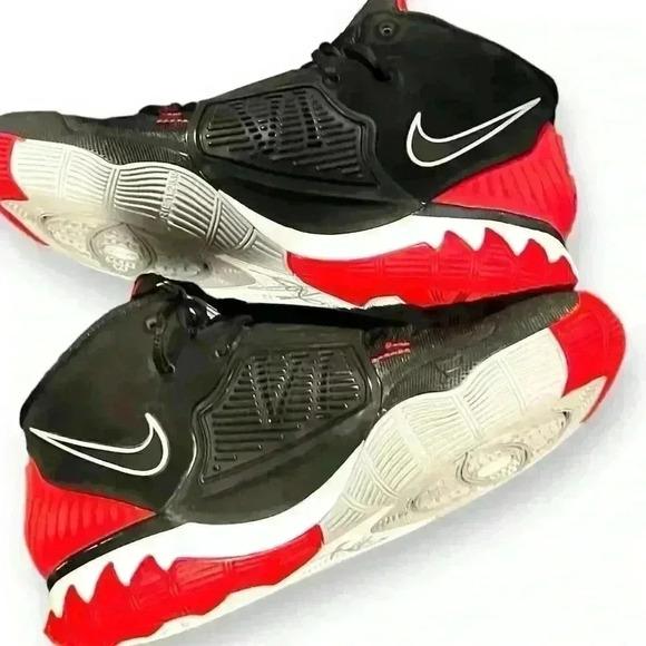 Nike Kyrie 6 "Bred" Basketball Shoes Multicolor Unisex Size 6Y - Picture 6 of 8